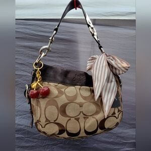 Coach Brown Signature Shoulder Bag